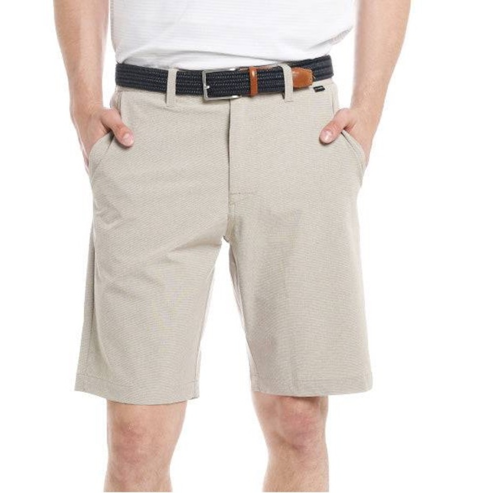 Travis Mathew Men’s Size 32 Beck Beige Flat Front Shorts